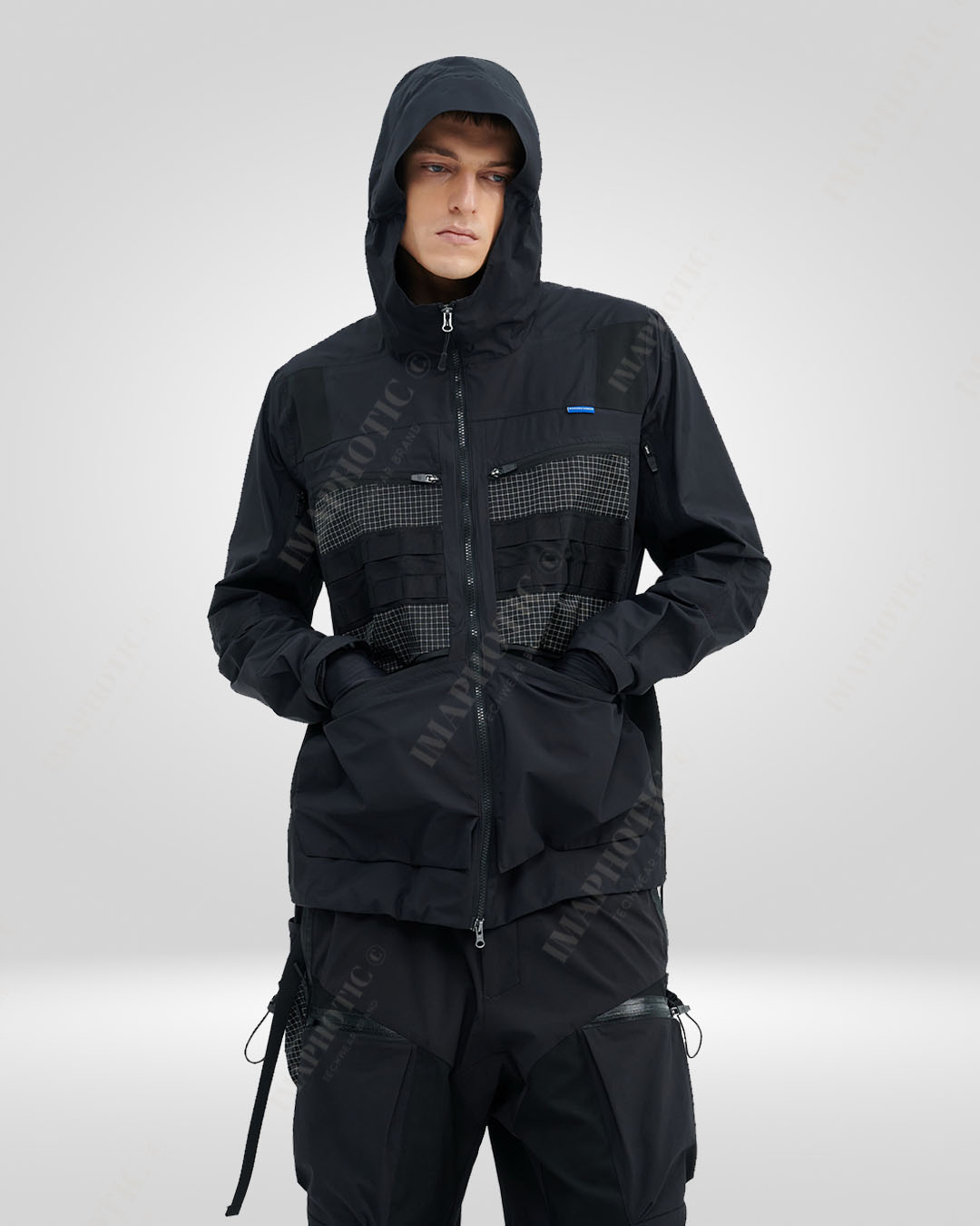 Adventurer\'s Hooded Outdoor Jacket Defy in Style Elements the - Imaphotic –