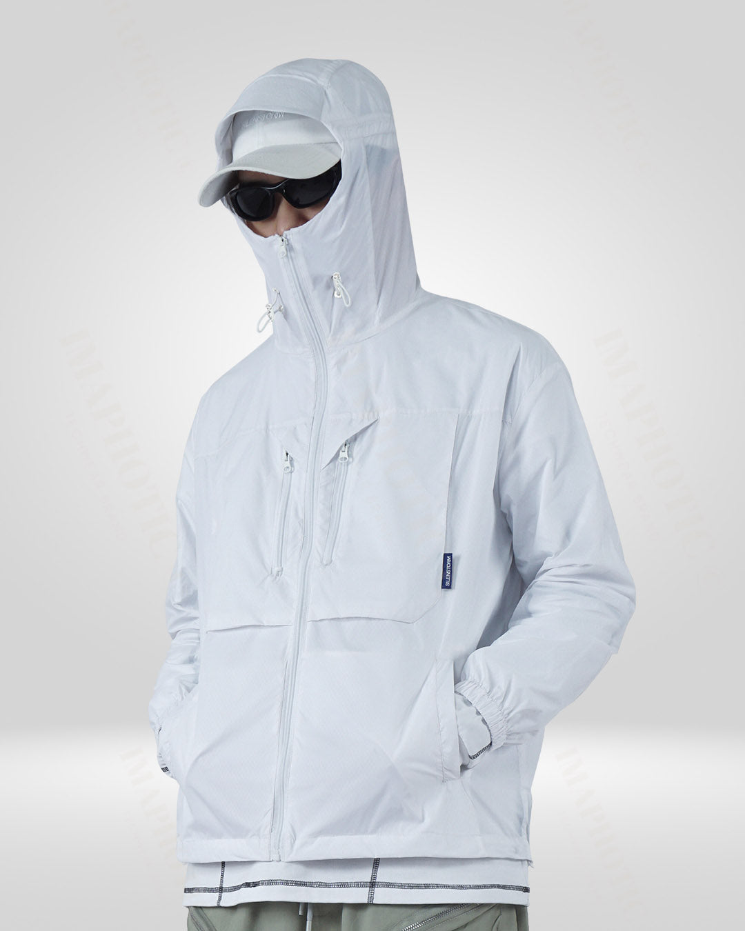 White Sun Protective Jacket - Lightweight UV Protection Outdoor
