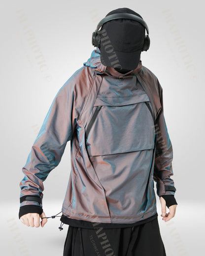 Color-changing Waterproof jacket with hood