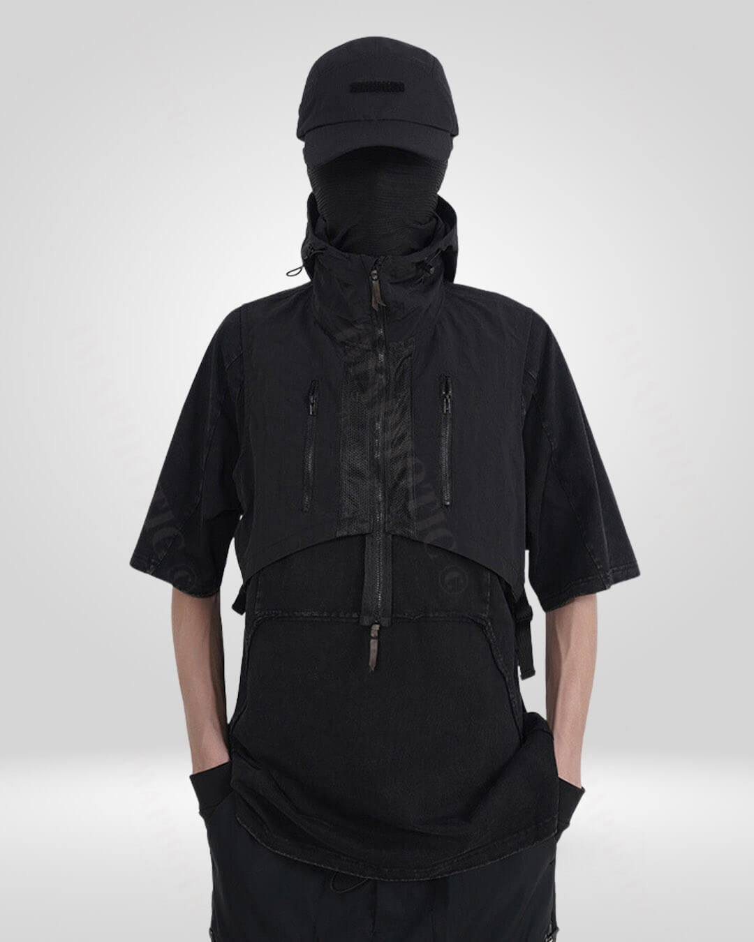 Functional Ninja Hooded Vest for Men - Versatile & Stylish – Imaphotic