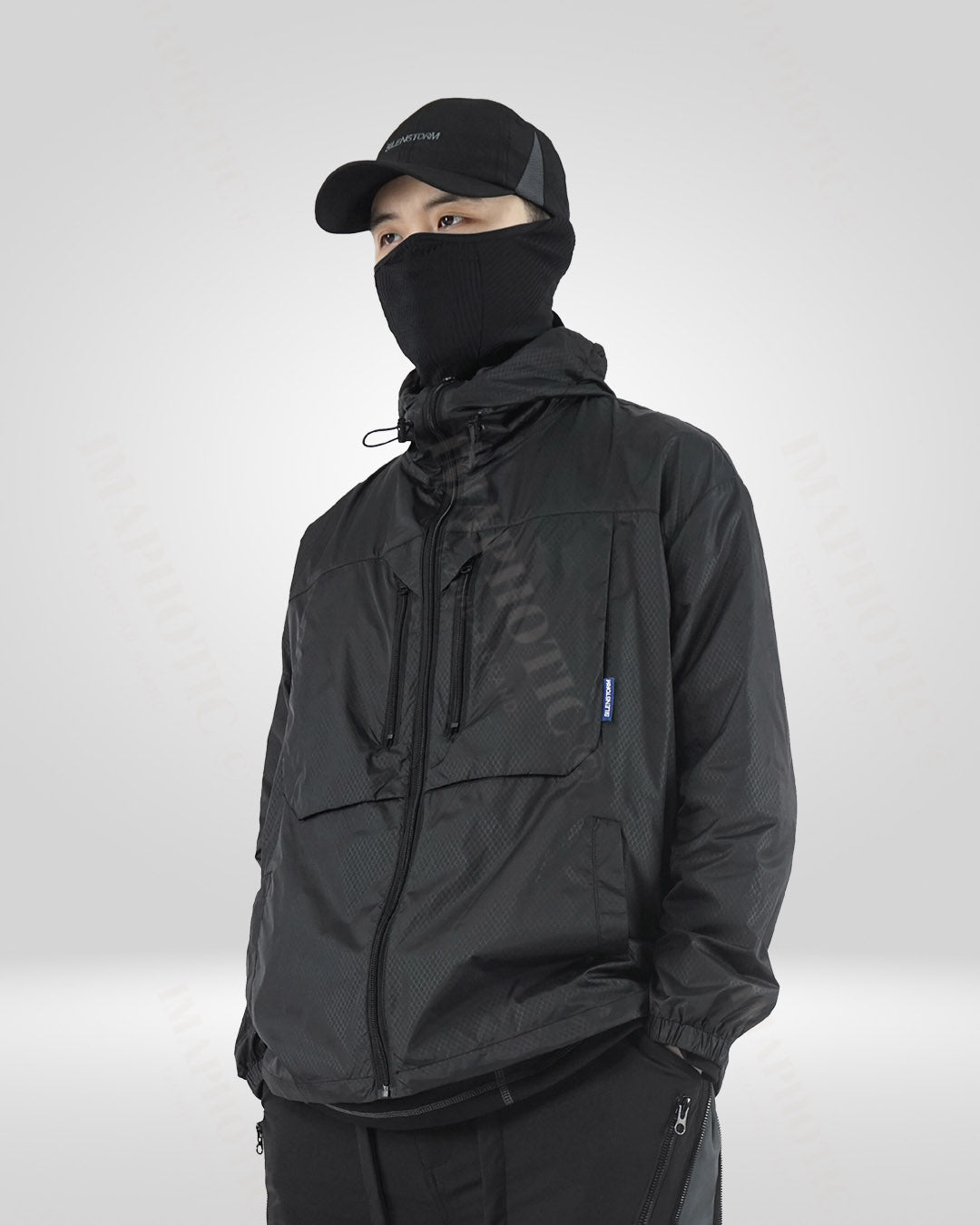 Black Sun Protection Lightweight Jacket - Men's UV Resistant Outdoor Gear