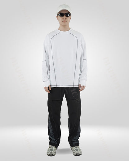 White Long Sleeve Sweatshirt
