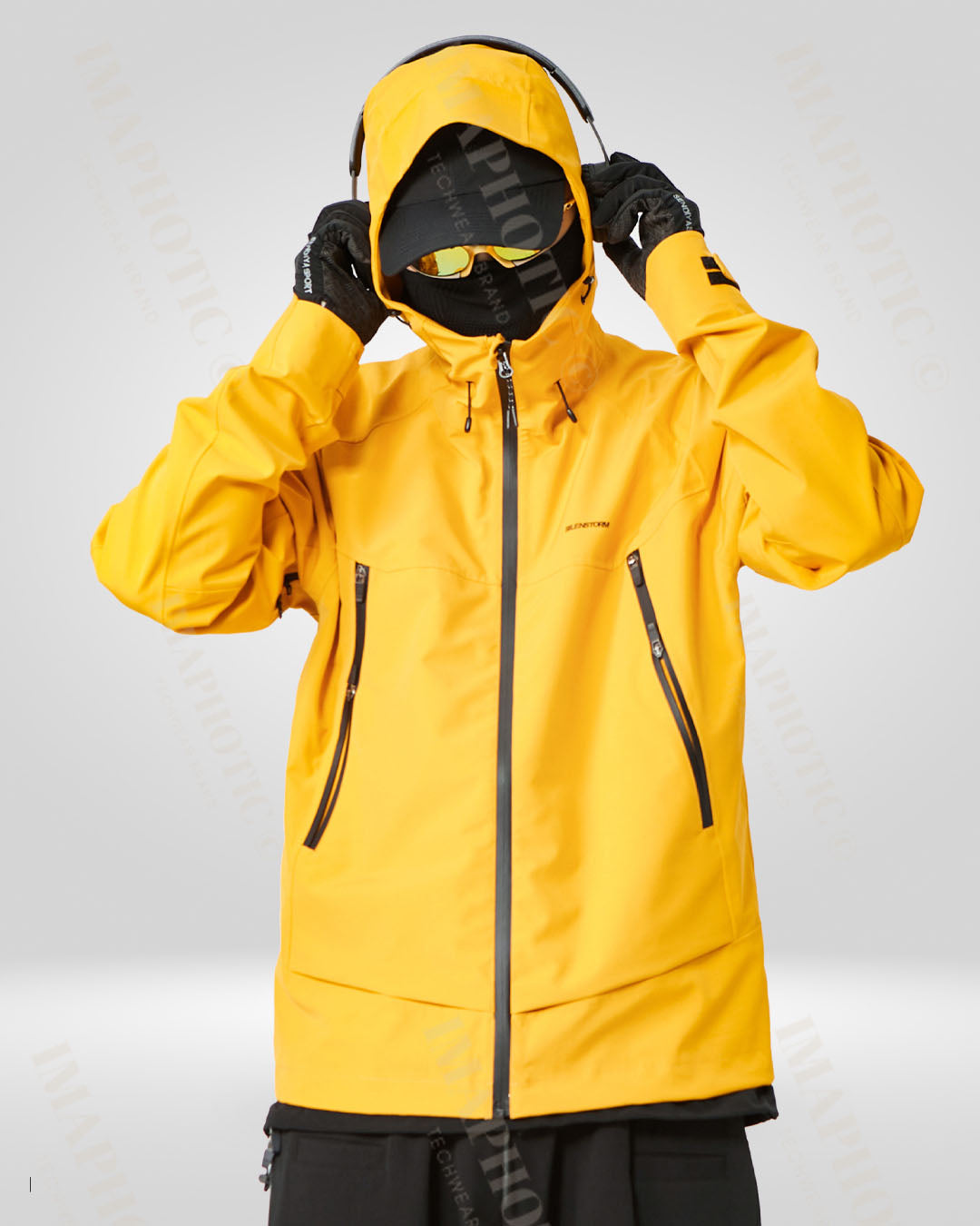 Yellow Shell ski Jacket