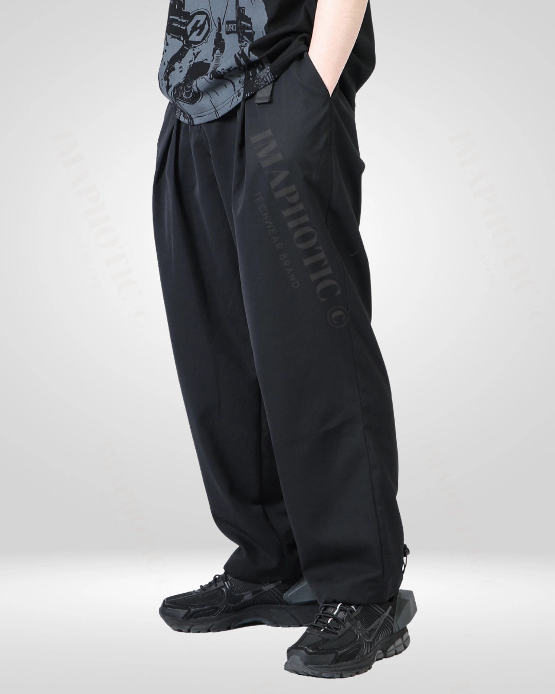 Dark indigo Baggy organic-denim combat trousers | Raey | MATCHES UK