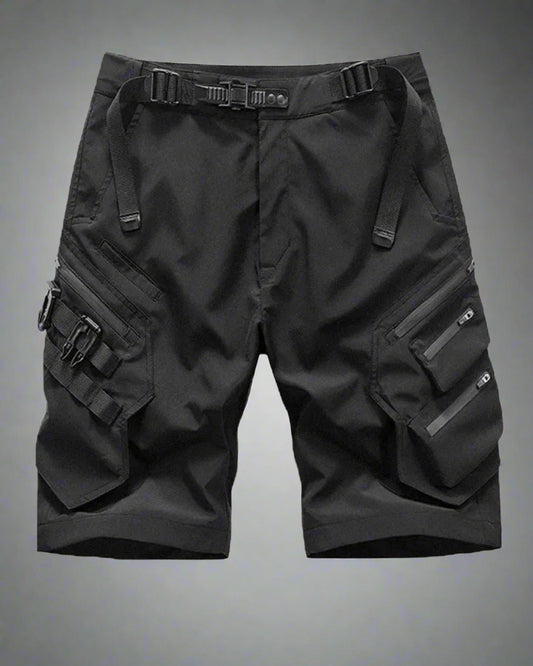 Trendy Black Cargo Shorts