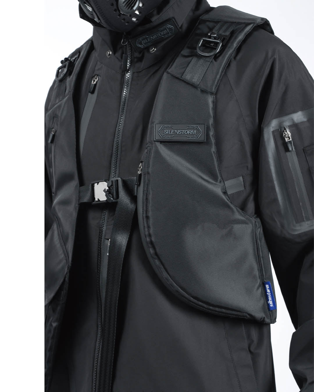 black tactical vest fashion