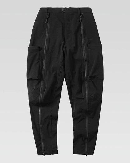 black pants with zippers on the legs
